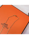 Mini Pop H Pendant Necklace Gold Noir - HERMES - BALAAN 10