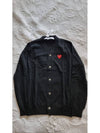 Heart patch wool cardigan AXN008 - COMME DES GARCONS PLAY - BALAAN 3