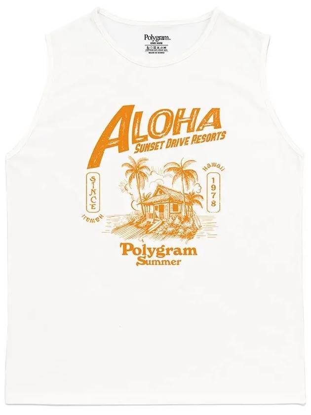 ALOHA PIGMENT DYED SLEEVELESS IVORY - POLYGRAM - BALAAN 3