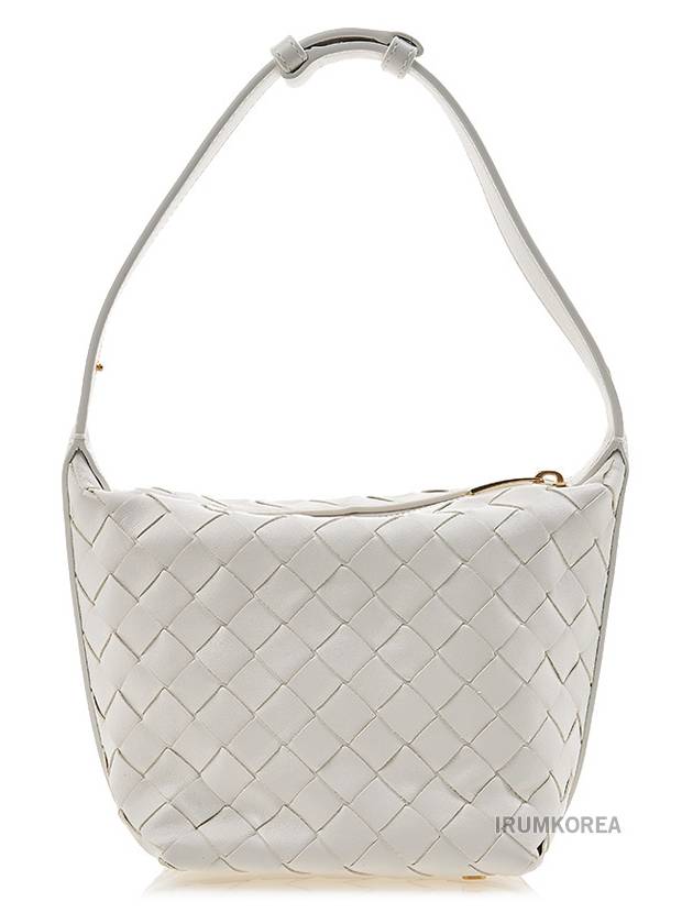 Candy Wallace Intrecciato Tote Bag White - BOTTEGA VENETA - BALAAN 4