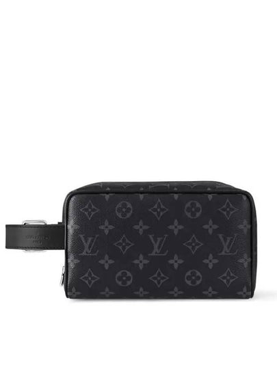 Trousse Toilette Locker Dopp Kit Monogram Eclipse Pouch Bag Black - LOUIS VUITTON - BALAAN 2