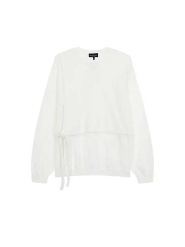 Women s Tide Panel Soft Knit White 271258 - EMPORIO ARMANI - BALAAN 1