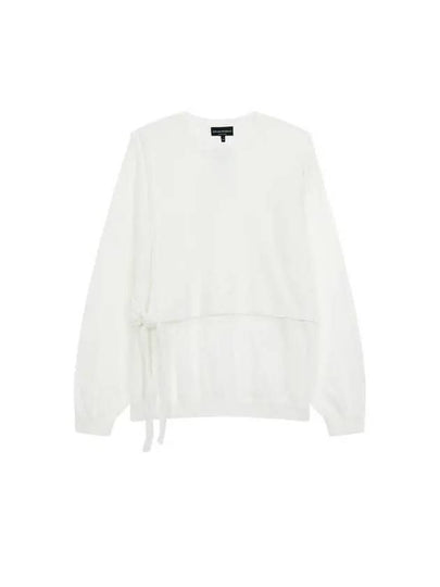 Women s Tide Panel Soft Knit White 271258 - EMPORIO ARMANI - BALAAN 1