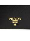 Saffiano Half Wallet Black - PRADA - BALAAN 8