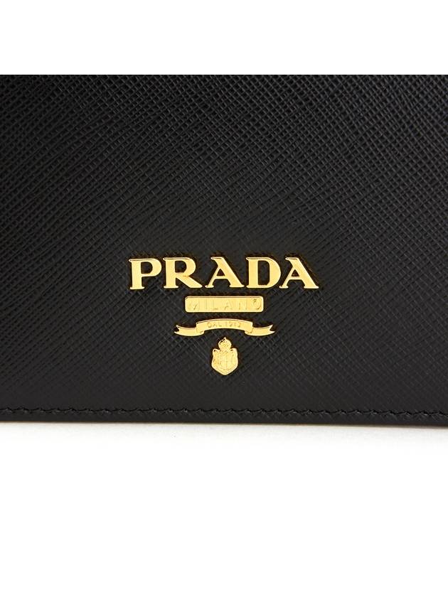 Saffiano Half Wallet Black - PRADA - BALAAN 8