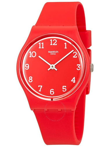 Swatch Sunetty Red Ladies Plastic Watch GR175 - SWATCH - BALAAN 1