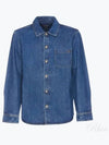 Vittorio Brode Long Sleeve Shirt Blue - A.P.C. - BALAAN 2