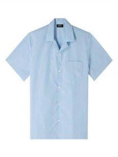 Chemisette Edd Short Sleeve Shirt Blue - A.P.C. - BALAAN 2