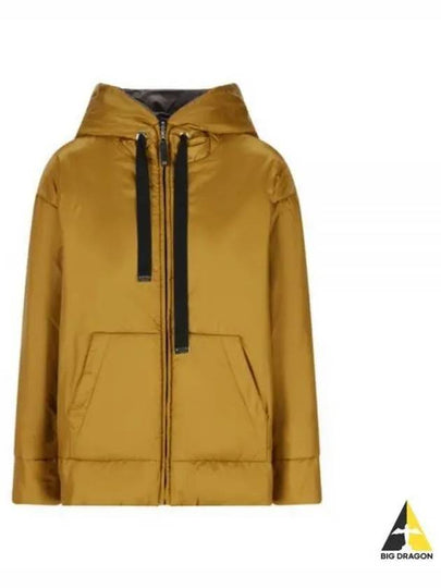 The Cube Dali Reversible Waterproof Canvas Hooded Jacket Ocher - MAX MARA - BALAAN 2