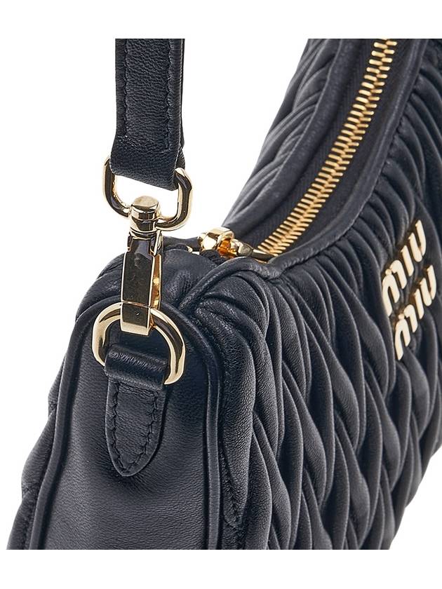 Matelasse Nappa Leather Shoulder Bag Black - MIU MIU - BALAAN 9