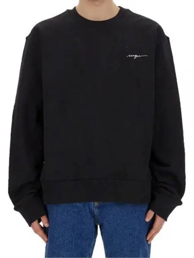 Embroidered Logo Sweatshirt Black - MSGM - BALAAN 2