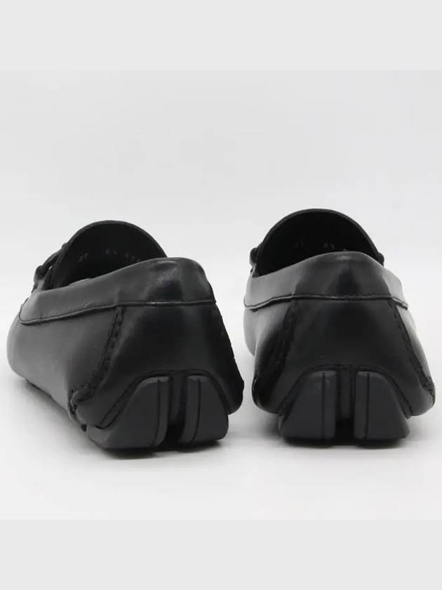 Gancini Ornament Driving Shoes Black - SALVATORE FERRAGAMO - BALAAN 7