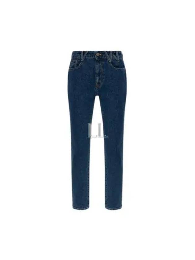 Back Logo Printed Straight Jeans Blue - VIVIENNE WESTWOOD - BALAAN 2