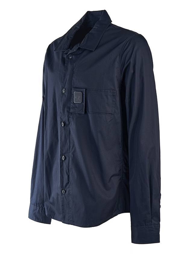 Metropolis Long Sleeve Shirt Navy - CP COMPANY - BALAAN 3