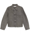 Cut Reverse Olive Pigment Coated Weave Jacket Grey - OUR LEGACY - BALAAN 1