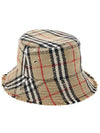 Check Bouclay Bucket Hat Beige - BURBERRY - BALAAN 4