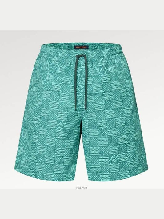 Printed Swim Shorts Green - LOUIS VUITTON - BALAAN 2