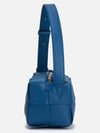 Brick Cassette Intrecciato Small Shoulder Bag Blue - BOTTEGA VENETA - BALAAN 4