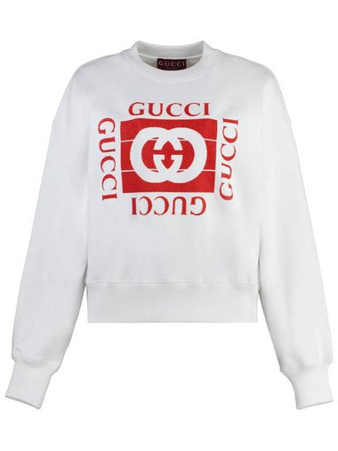 Gucci Cotton Crew-Neck Sweatshirt - GUCCI - BALAAN 1