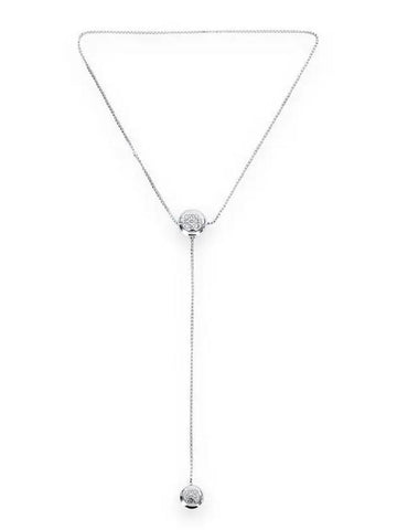 Women's Sterling Anagram Pebble Necklace Silver - LOEWE - BALAAN 1