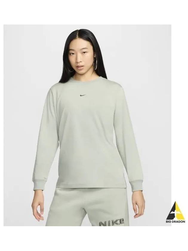 Sportswear loose long sleeve t shirt W Jade Horizon HF0772 370 - NIKE - BALAAN 1