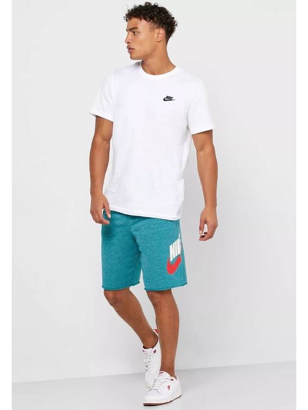 Sportswear French Terry Shorts Light Teal - NIKE - BALAAN 3