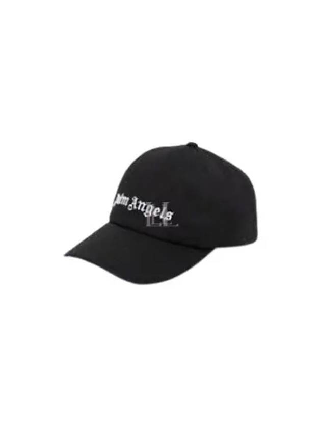 Logo Patch Ball Cap Black - PALM ANGELS - BALAAN 2