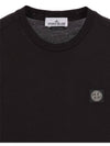 Logo Patch Short Sleeves T-Shirt Black - STONE ISLAND - BALAAN 4