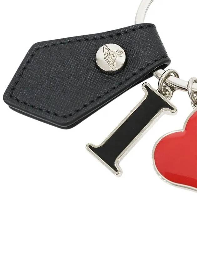 Saffiano Love of Keyring Black 8203011EU S000B N401 - VIVIENNE WESTWOOD - BALAAN 3