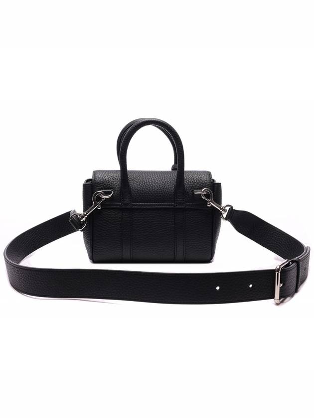 Bayswater Mini Heavy Grain Shoulder Bag Black - MULBERRY - BALAAN 5