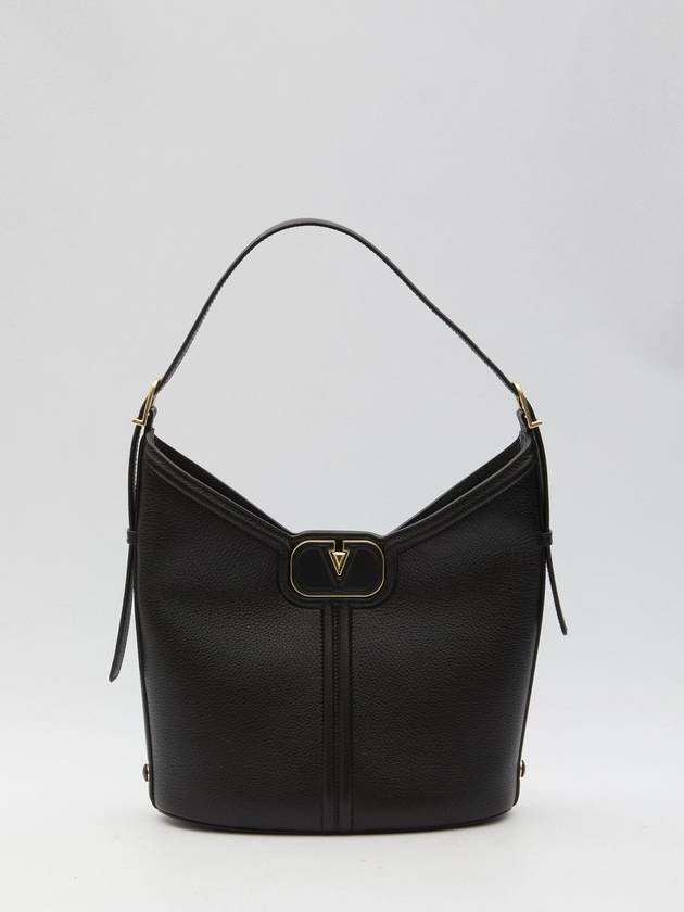 Vlogo Leather Hobo Bag - VALENTINO - BALAAN 1