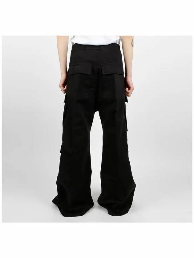 Double Cargo Jumbo Wide Pants Black - RICK OWENS - BALAAN 5