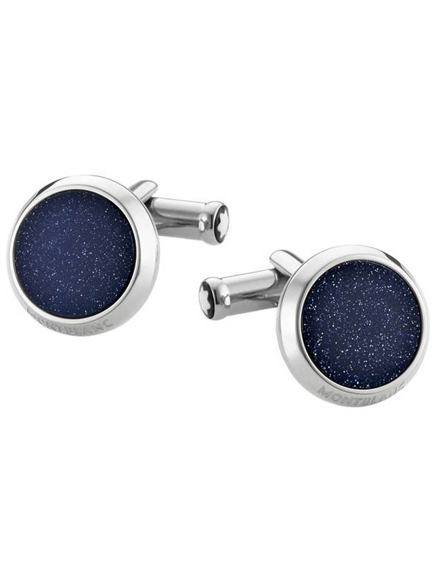 Meisterst?ck Steel Cufflinks with Sunstone Insert - MONTBLANC - BALAAN 2