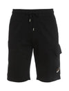 Men's Lens Patch Cargo Shorts Black - CP COMPANY - BALAAN 2