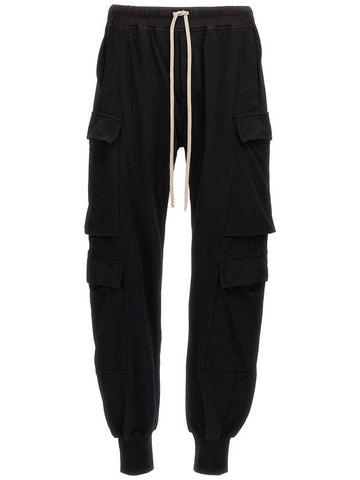 Rick Owens Drkshdw Black Cotton Pants - RICK OWENS - BALAAN 1