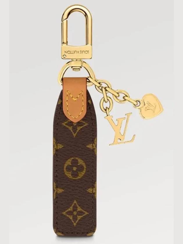 Logo Pattern Cherished Tab Key Holder Brown - LOUIS VUITTON - BALAAN 3