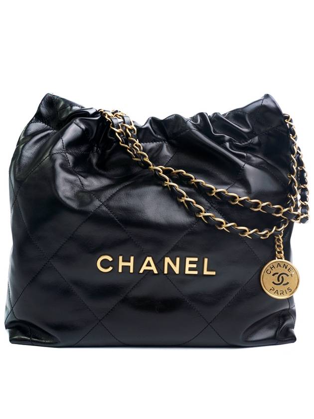 22 Shiny Calfskin Small Shoulder Bag Black - CHANEL - BALAAN 2