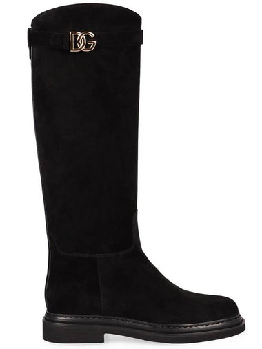 Dolce & Gabbana Suede Knee High Boots - DOLCE&GABBANA - BALAAN 1