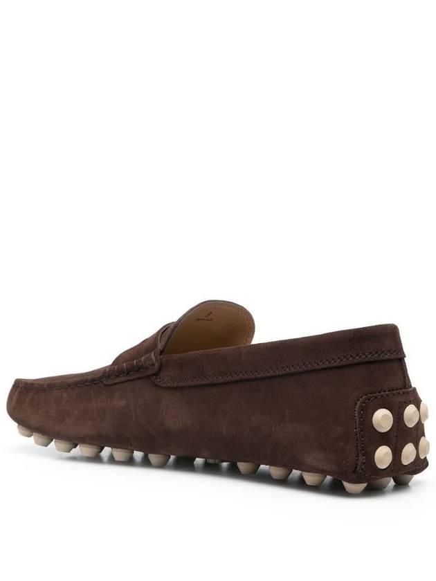 Gommino Bubble Suede Driving Shoes Brown - TOD'S - BALAAN 4