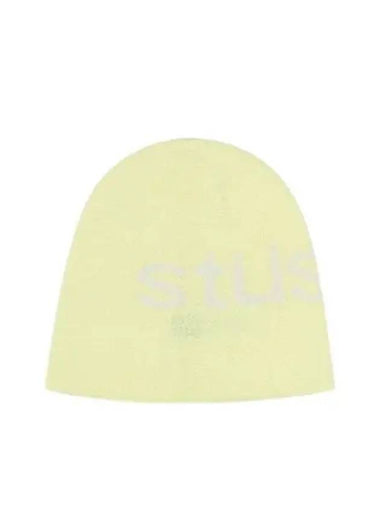 1321210 YELLOW Helvetica UV skull cap beanie - STUSSY - BALAAN 1