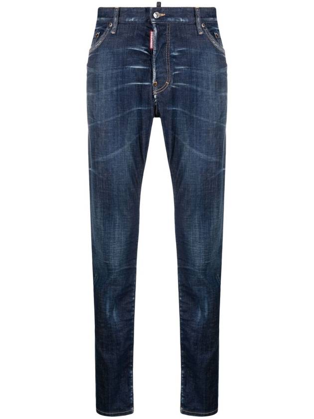 Men's Washed Maple Cool Guy Skinny Jeans Blue - DSQUARED2 - BALAAN 3