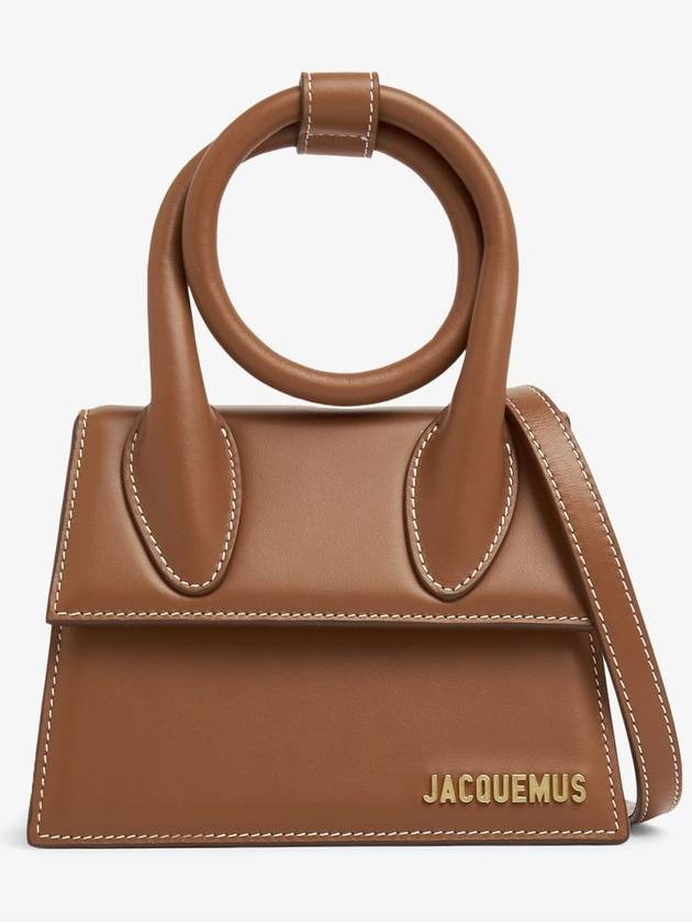 Coil Handle Le Chiquito Tote Bag Brown - JACQUEMUS - BALAAN 2