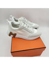 Bouncing Mesh Suede Goatskin Low Top Sneakers Blanc - HERMES - BALAAN 5