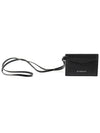 Black leather lettering logo 4G strap card wallet - GIVENCHY - BALAAN 1