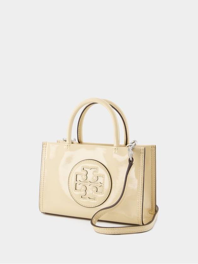 Ella Bio Patent Tote Bag Beige - TORY BURCH - BALAAN 3