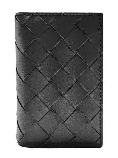 Intrecciato Flap Card Case Black - BOTTEGA VENETA - BALAAN 2