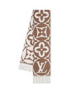 LV Medallion Scarf S00 Marron Claire M94853 - LOUIS VUITTON - BALAAN 2