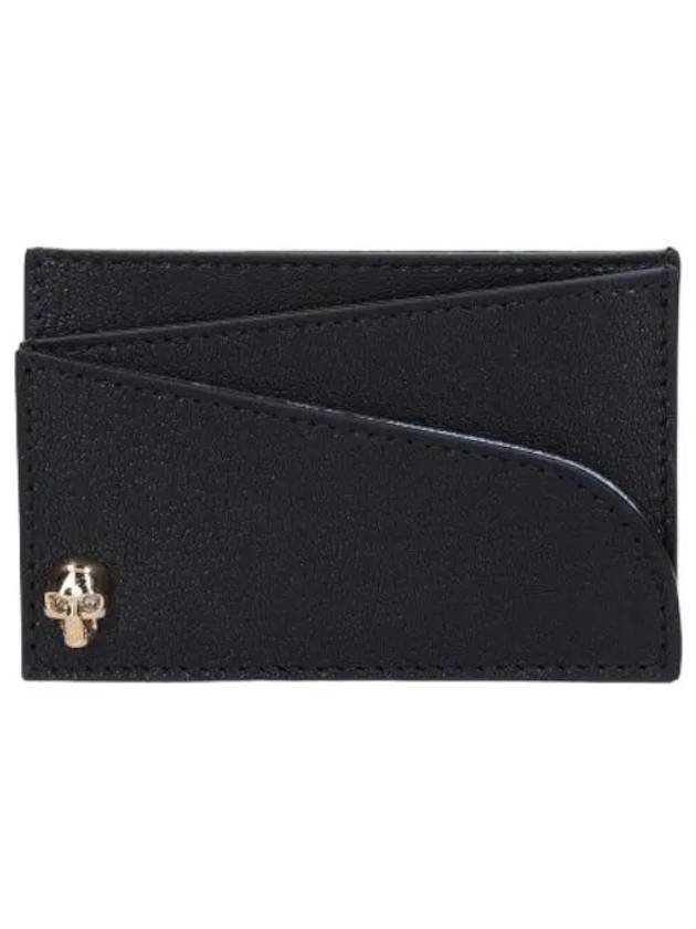 skull card holder black wallet - ALEXANDER MCQUEEN - BALAAN 1