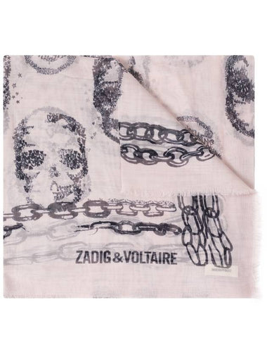 Zadig & Voltaire Scarf Bebe, Women's, Pink - ZADIG & VOLTAIRE - BALAAN 1