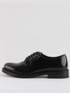 Brushed Leather Derby Nero - PRADA - BALAAN 4